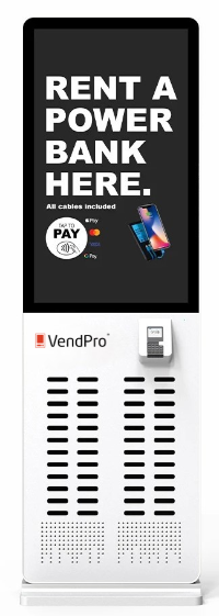 VendPro 48-Slot Power Bank Rental Kiosk – Smart Charging Station with Touchscreen & Contactless Payment - VendPro