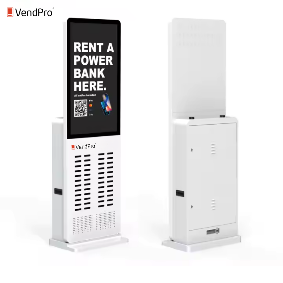 VendPro 48-Slot Power Bank Rental Kiosk – Smart Charging Station with Touchscreen & Contactless Payment - VendPro