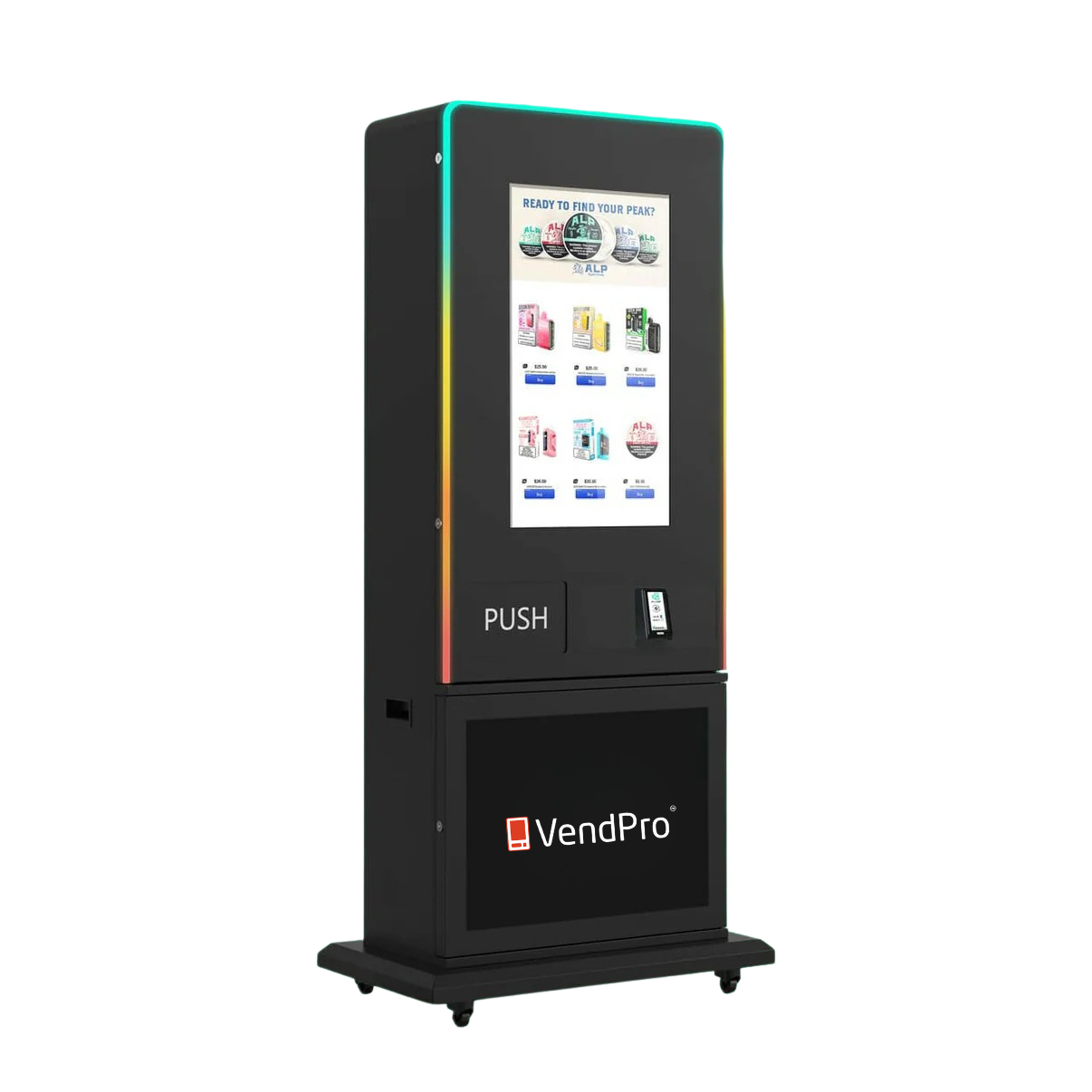 modern vending machine for beauty and tech products